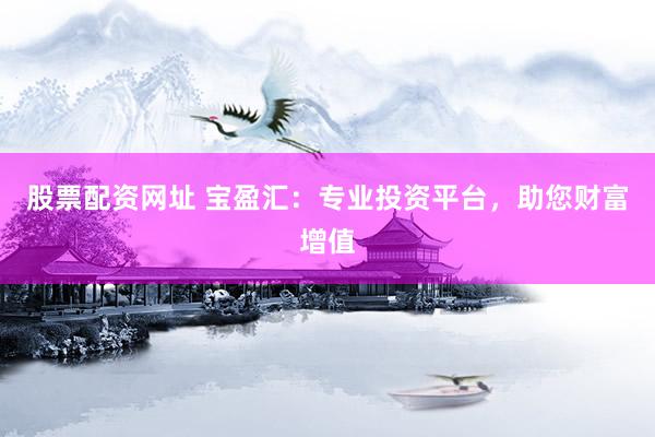 股票配资网址 宝盈汇：专业投资平台，助您财富增值