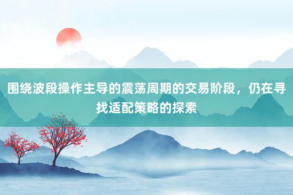 围绕波段操作主导的震荡周期的交易阶段，仍在寻找适配策略的探索