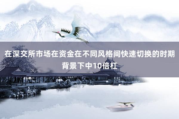 在深交所市场在资金在不同风格间快速切换的时期背景下中10倍杠